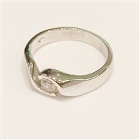 Anello Vidali Gioielli Donna in Oro bianco Zircone ANOR-32-34 - ANOR-32-34